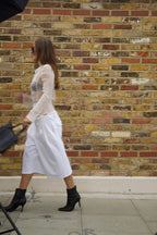 Tailored Sweat Shorts White