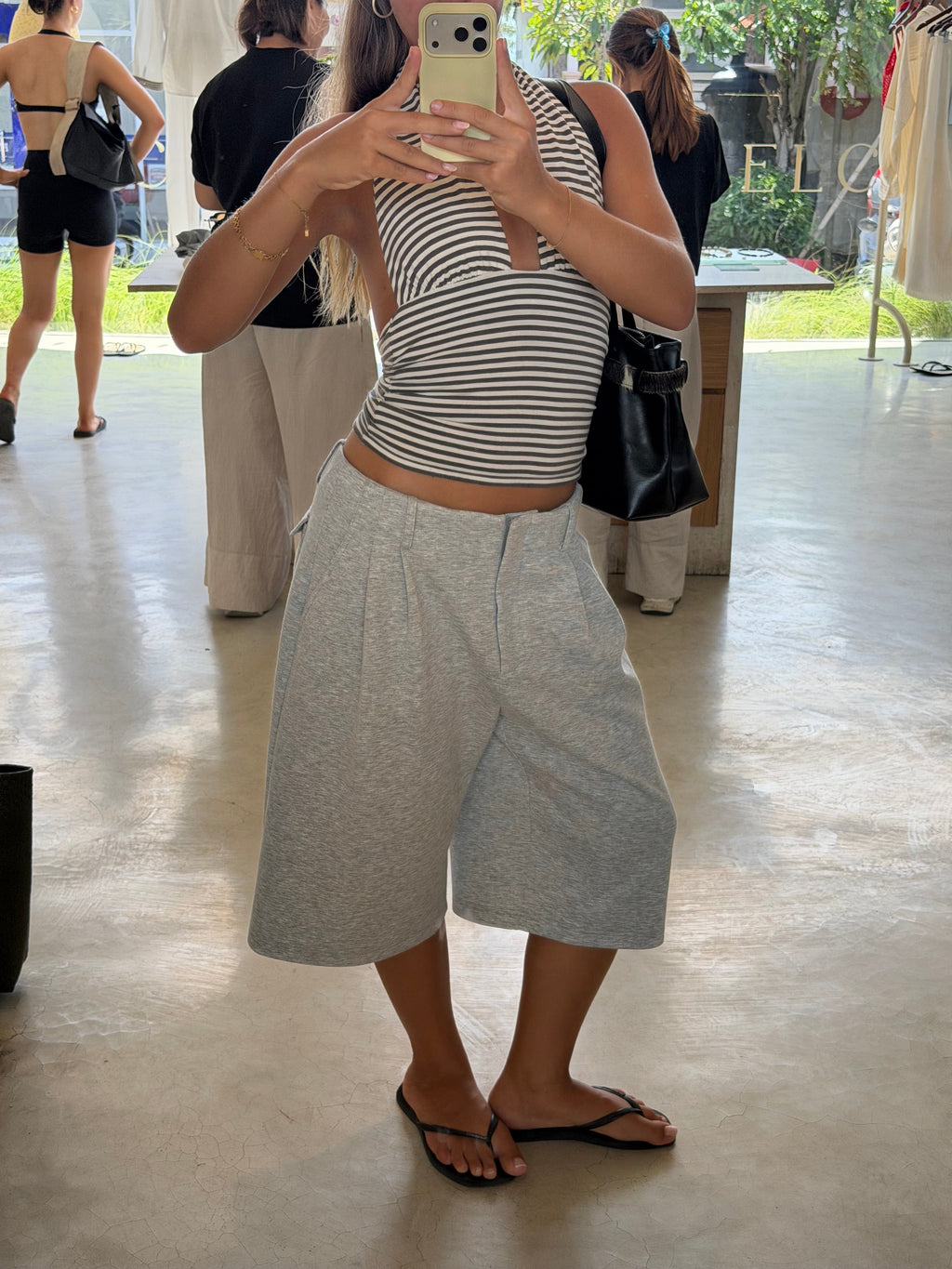 Tailored Sweat Shorts Grey