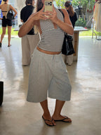 Tailored Sweat Shorts Grey