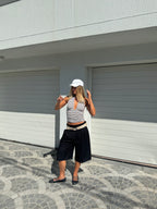 Long Bermuda Shorts Deep Black