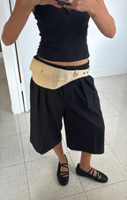 Long Bermuda Shorts Deep Black