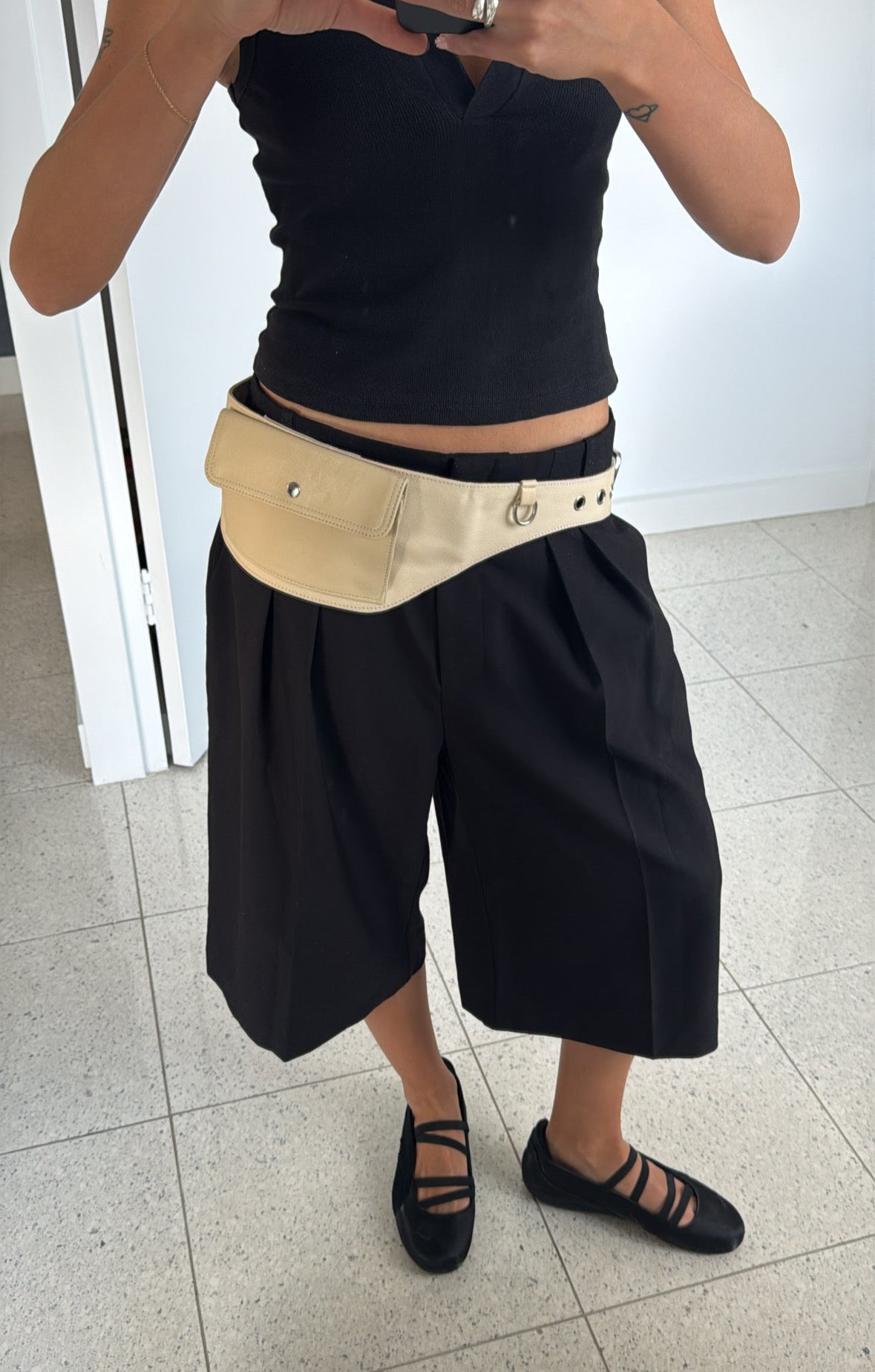 Long Bermuda Shorts Deep Black