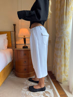 Tailored Sweat Shorts White