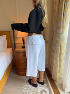 Tailored Sweat Shorts White