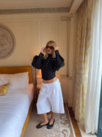 Tailored Sweat Shorts White