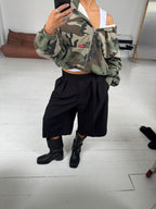 Long Bermuda Shorts Deep Black