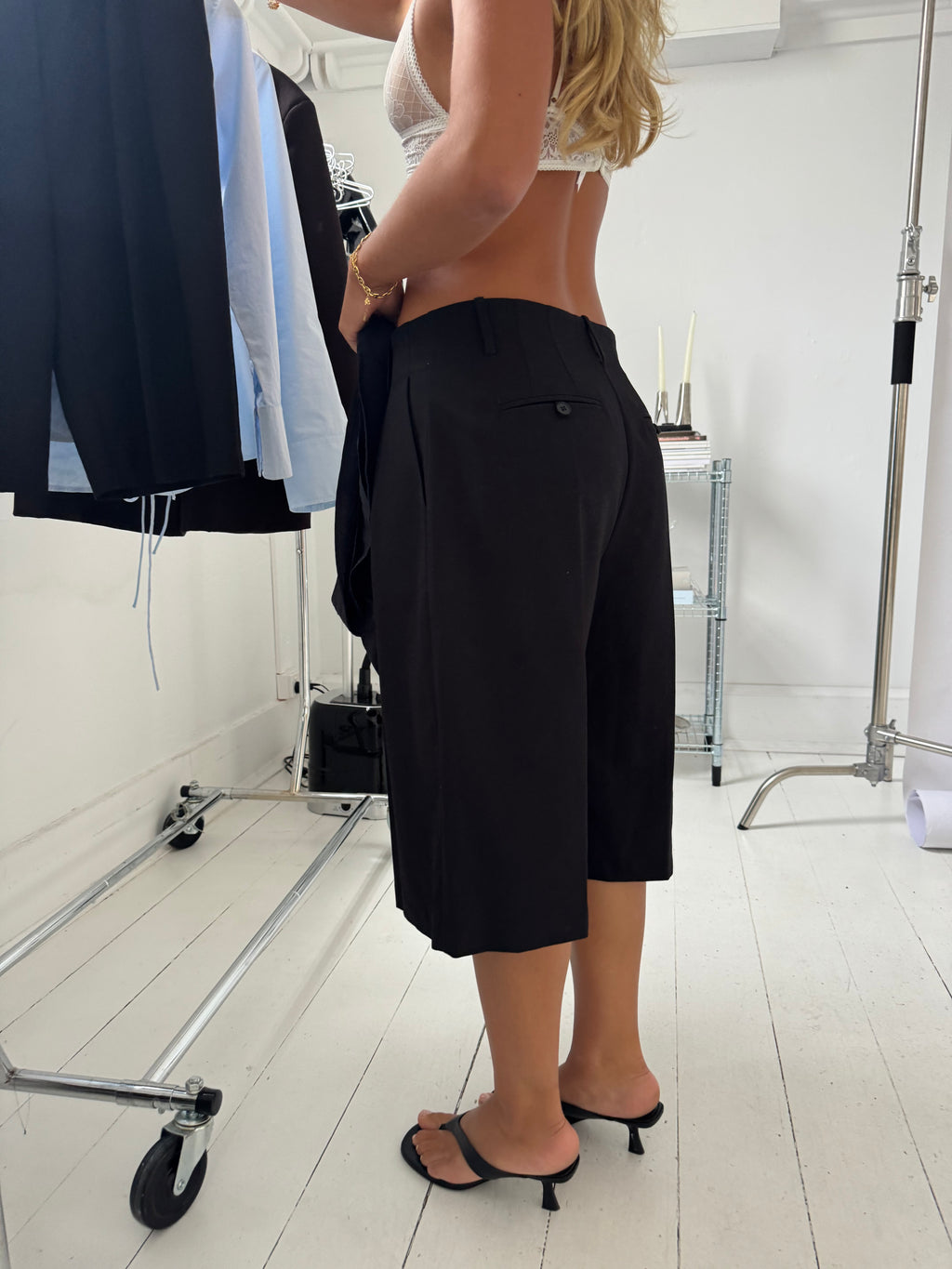 Long Bermuda Shorts Deep Black
