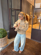 Relaxed Structured Jacket Beige