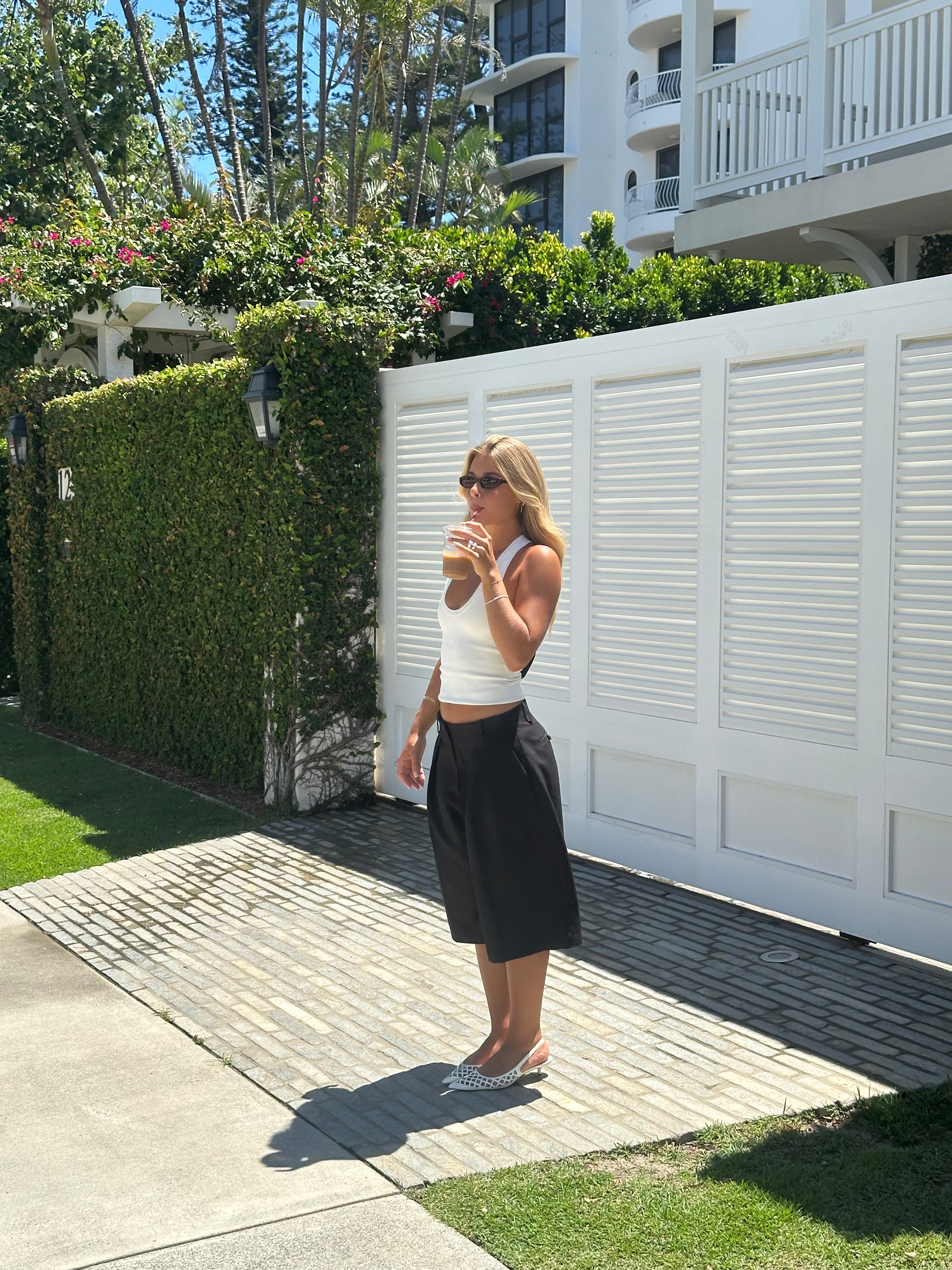 Long Bermuda Shorts Deep Black