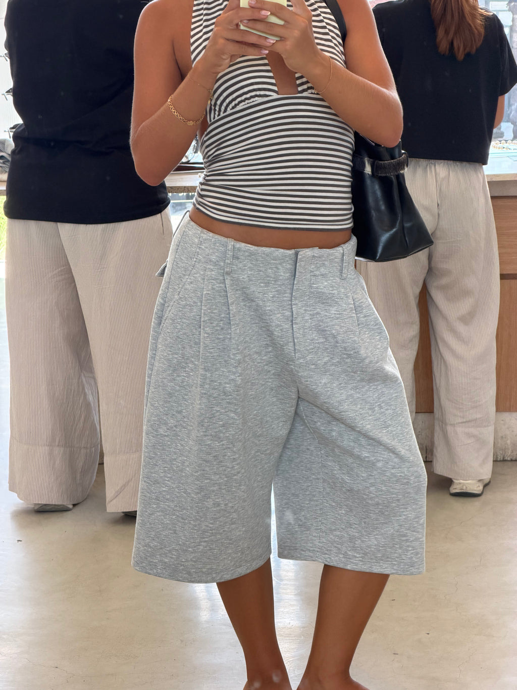 Tailored Sweat Shorts Grey