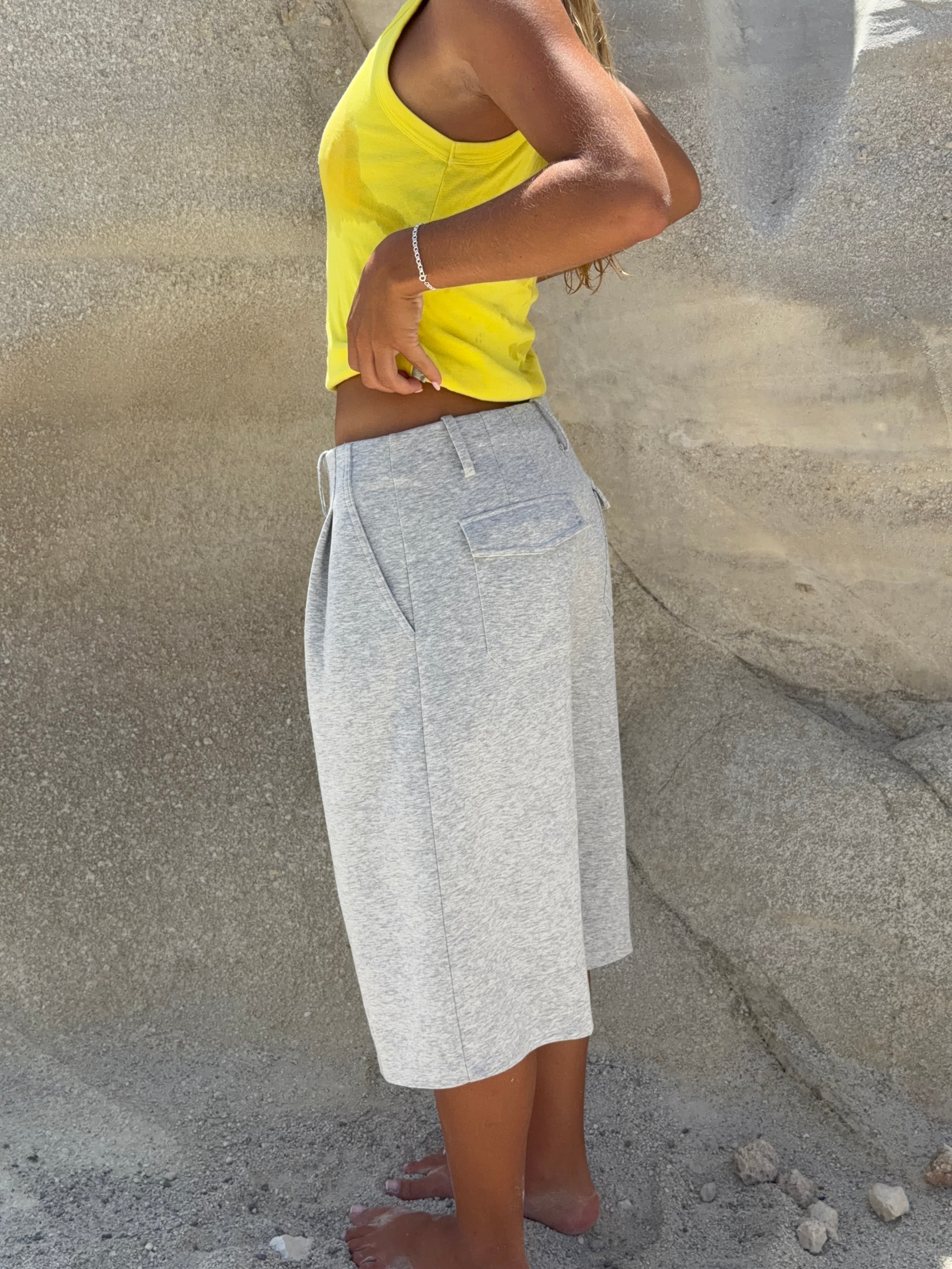 Tailored Sweat Shorts Grey