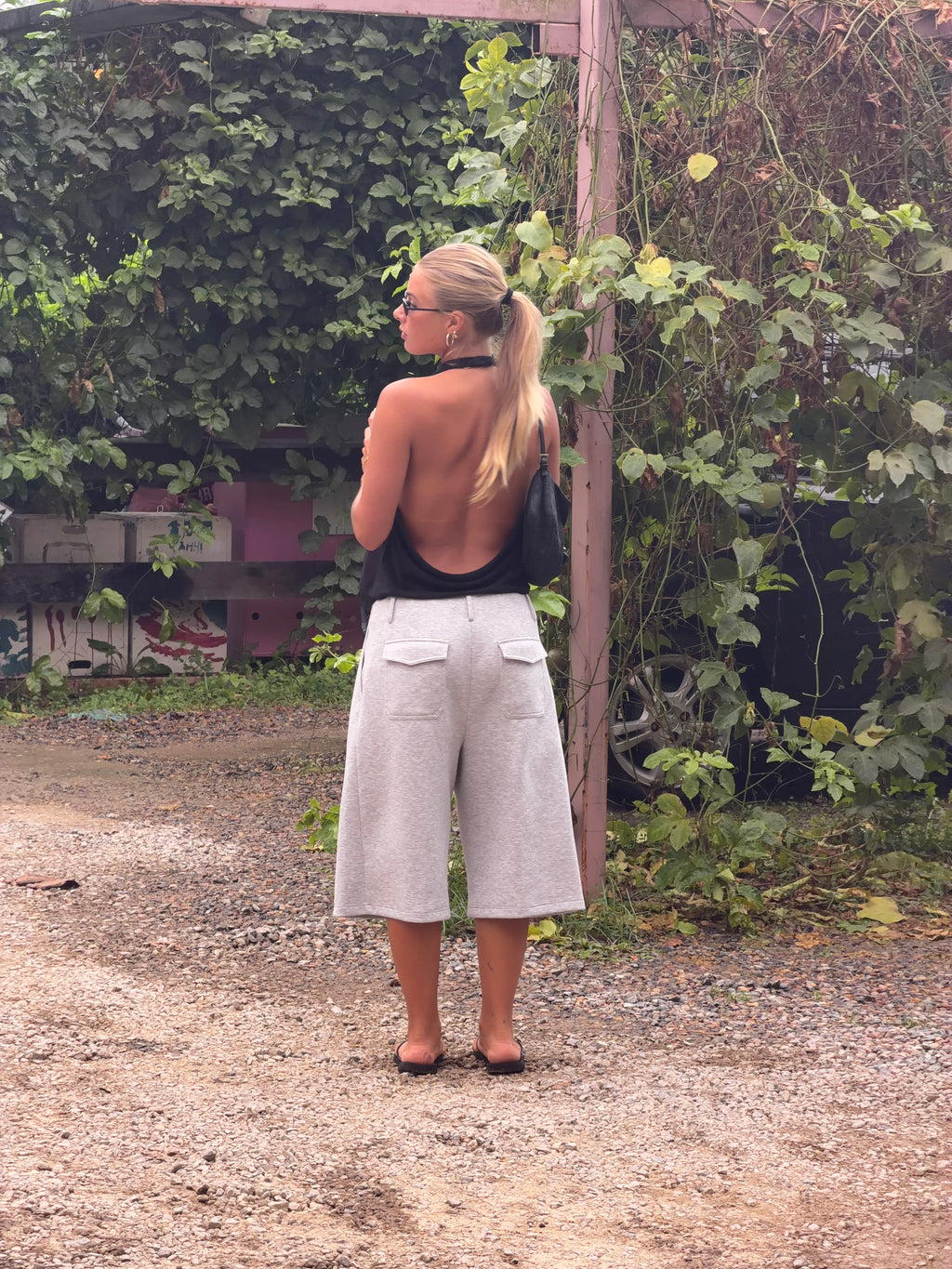 Tailored Sweat Shorts Grey