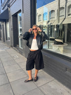 Long Bermuda Shorts Deep Black