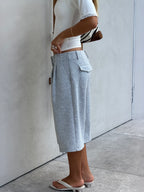 Tailored Sweat Shorts Grey
