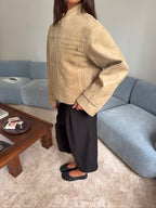 Relaxed Structured Jacket Beige