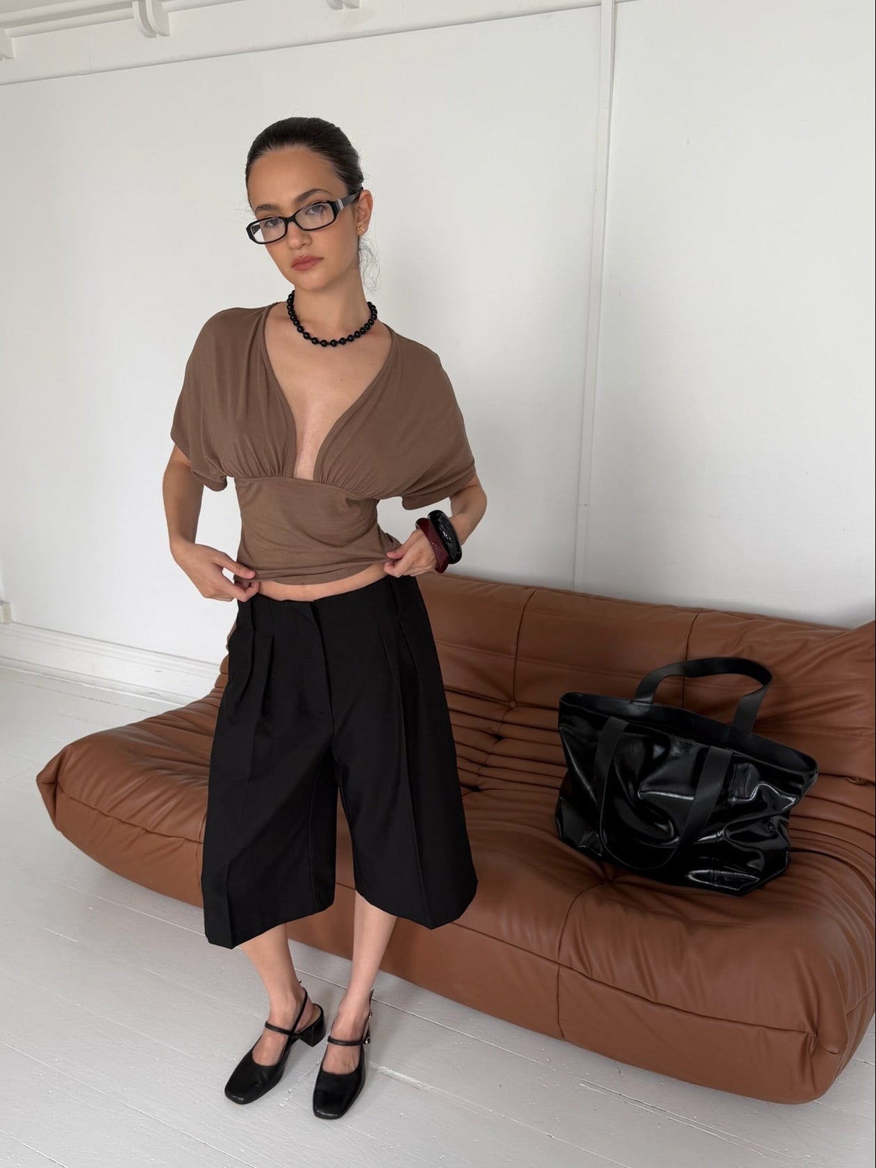 On The Go Top Light Brown